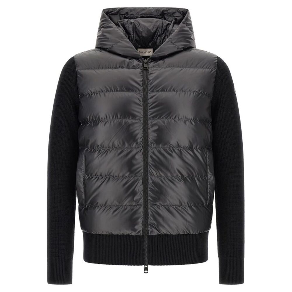 Moncler Black Polyester Men's Cardigan